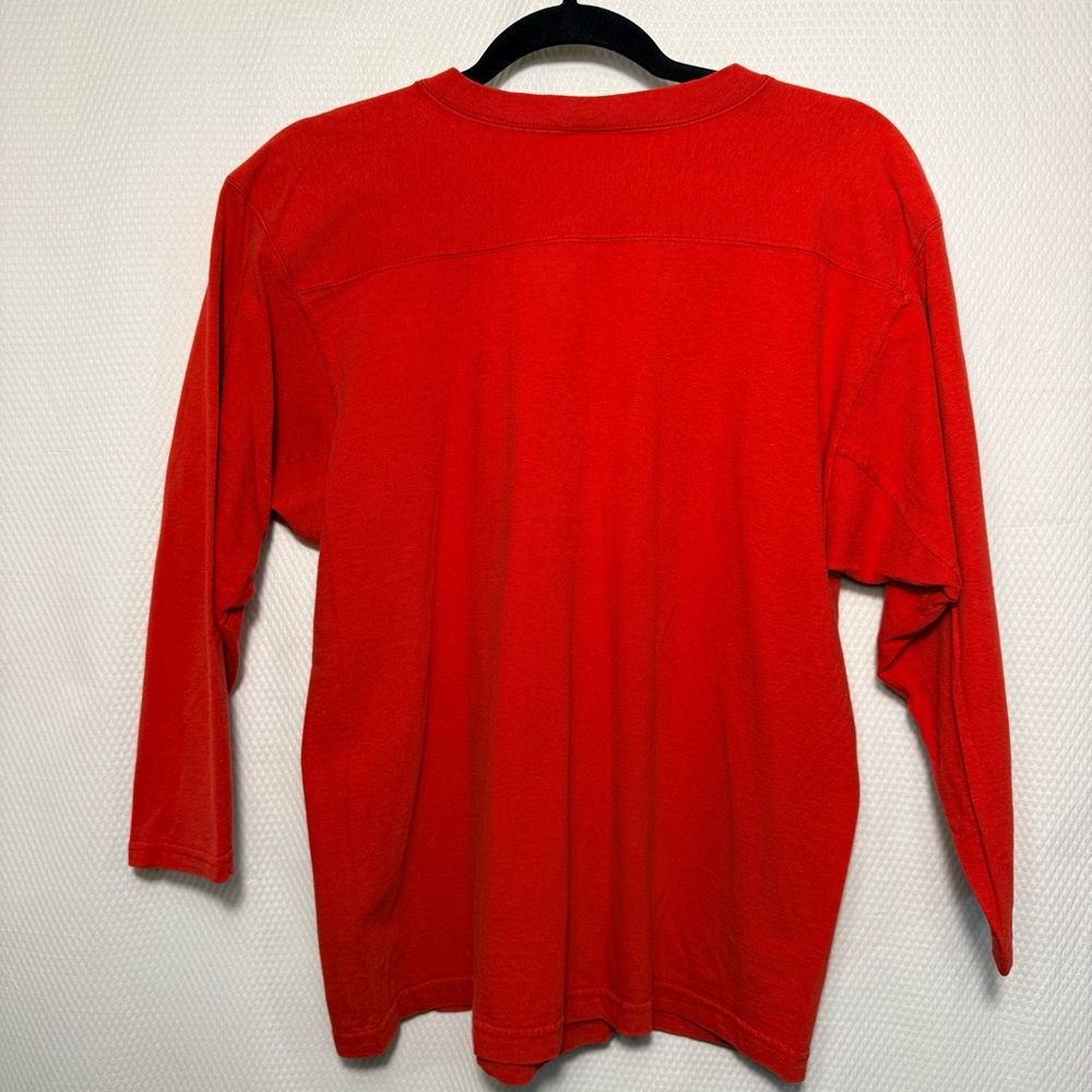 Vintage Calvin Klein Red Long Sleeve Tee - Picture 7 of 7